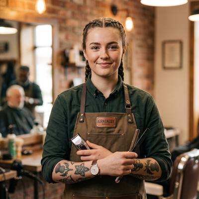 Nadia Khan, apprentice barber