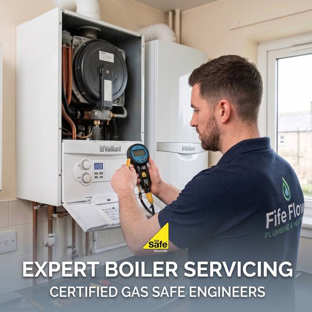 Gas Safe engineer carrying out expert boiler servicing